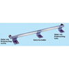 Leitern Stufen-RegalLeiter, (Alu), f�r Doppelregal, Schienenanlage,