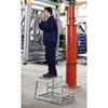 Arbeitspodeste, Aluminium - Maschinentritte ZARGES, starr, 20,0 cm tiefe Stufen, rutschf. Aluminium-Riffelblech