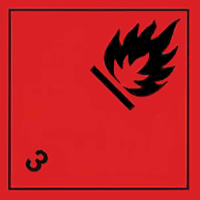 Symbol der Gefahrgutklasse 3
