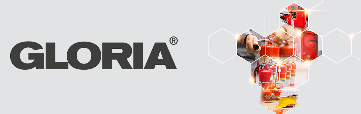 Gloria Logo mit Feuerlöscher