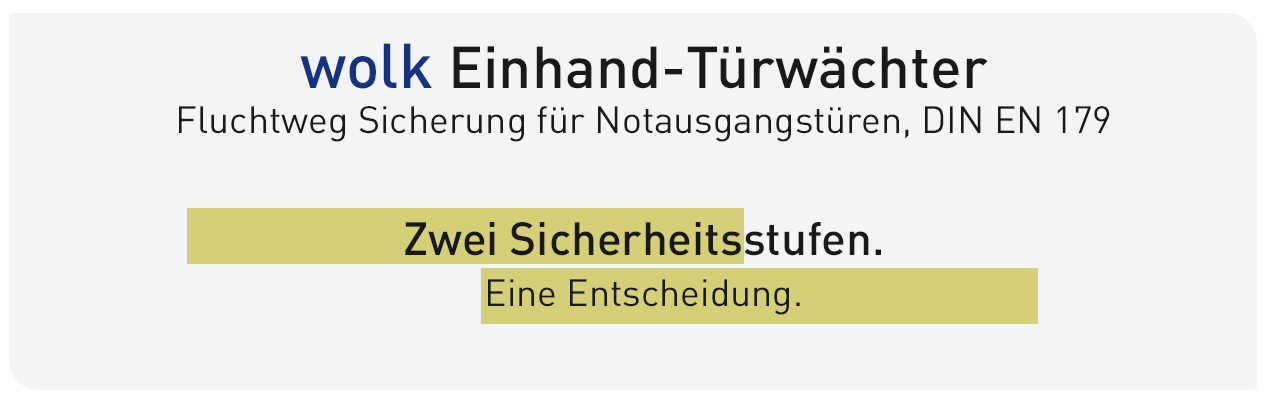 wolk Türwächter Übersicht