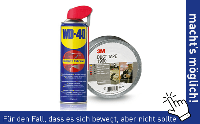 Ductape in verschiedenen Farben – Klicken Sie auf das Bild, um zur entsprechenden Produktseite zu gelangen!