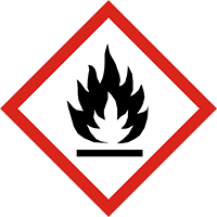 Gefahrensymbol für das Signalwort Entzündbar.