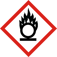 Gefahrensymbol für das Signalwort oxidierend
