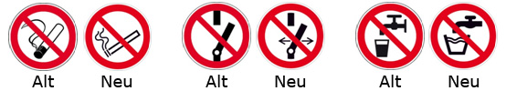 Anwendung Verbotsschilder