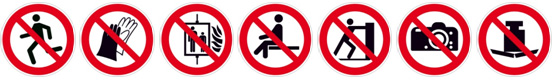 Neue Verbotsschilder