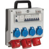 Brennenstuhl tragbarer Wandverteiler 32 A mit 1x CEE 400V / 16A, 1x CEE 400V / 32A, 4x 230V Steckdosen