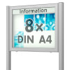 Planus 65 E Freistehender Schaukasten eckig Format für 8 × DIN A4 Blätter