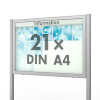 Planus 65 E Freistehender Schaukasten eckig Format für 21 × DIN A4 Blätter