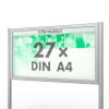 Plenum 65 E Freistehender Schaukasten eckig Format für 27 × DIN A4 Blätter