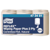 Tork 473481 Reflex Starke Papierwischtücher Natur Advanced 2 - Lagig für Spendersystem M4