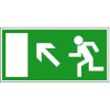 Rettungsschild - nachleuchtend Rettungsweg links aufwärts