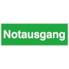 Rettungsschild - nachleuchtend Notausgang