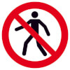 Protect Verbotsschild Für Fußgänger verboten