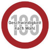 Verkehrsschild nach StVO - Nr. 274 Zulässige Höchstgeschwindigkeit
