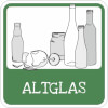 Hinweisschild Altglasentsorgung
