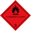 SafetyMarking Gefahrzettel nach ADR Klasse 3, Entzündbare flüssige Stoffe Flammable Liquid