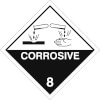 SafetyMarking Gefahrzettel nach ADR Klasse 8, Ätzende Stoffe Corrosive