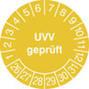 Prüfplaketten - UVV geprüft in Jahresfarbe