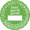 Prüfplakette - Elektr. geprüft gemäß 29-34 [29-34]
