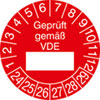 Prüfplakette - Geprüft gemäß VDE 24-29 [24-29]