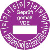 Prüfplakette - Geprüft gemäß VDE 28-33 [28-33]