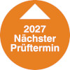 Jahresprüfplakette - Nächster Termin 27 [2027]