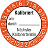 Prüfplakette - Kalibriert am durch 20-25 [20-25]