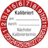 Prüfplakette - Kalibriert am durch 23-28 [23-28]