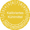 Prüfplaketten - Kalibriertes Prüfmittel in Jahresfarbe
