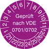 Prüfplakette VDE 0701/0702 21-26 [21-26]