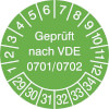Prüfplakette VDE 0701/0702 29-34 [29-34]