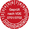 Prüfplakette VDE 0701/0702 31-36 [31-36]