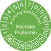 Prüfplaketten - Prüfung bestanden Nächster Prüftermin