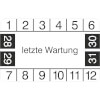 Prüfplakette ohne Jahresfarbe 28-31 [28-31]