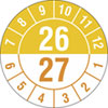 Prüfplakette Halbjahresplakette mit 2 - stelliger Jahreszahl, jahresübergreifend