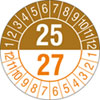 Prüfplakette 2 - Jahresplakette mit 2 - stelliger Jahreszahl