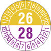 Prüfplakette 2 - Jahresplakette mit 2 - stelliger Jahreszahl
