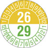 Prüfplakette 3 - Jahresplakette mit 2 - stelliger Jahreszahl