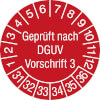 Geprüft nach DGUV Vorschrift 3, 31-36 [31-36]