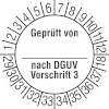 Geprüft von nach DGUV Vorschrift3, 29-38 [29-38]