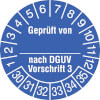 Geprüft von nach DGUV Vorschrift3, 30-35 [30-35]