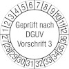 Geprüft nach DGUV Vorschrift 3, 27-36 [27-36]