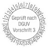 Geprüft nach DGUV Vorschrift 3, 28-37 [28-37]