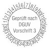Geprüft nach DGUV Vorschrift 3, 30-39 [30-39]
