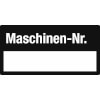 Inventaretiketten Maschinen - Nr.