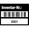 Inventaretiketten Inventar - Nr.: 