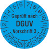 Prüfplakette Geprüft nach DGUV Vorschrift 3