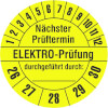 Prüfplakette Nächster Prüftermin - ELEKTRO - Prüfung  -  durchgeführt durch