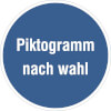 Gebotsschild Piktogramm nach Wahl